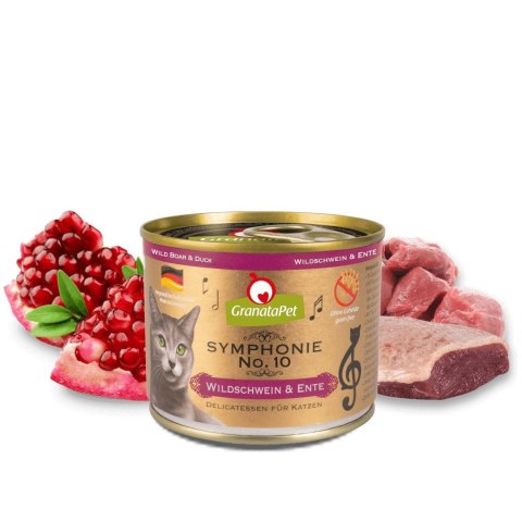GranataPet Symphonie No.10 dziczyzna i kaczka mokra karma dla kota 200g GranataPet Symphonie No.10 dziczyzna i kaczka mokra karma dla kota 200g