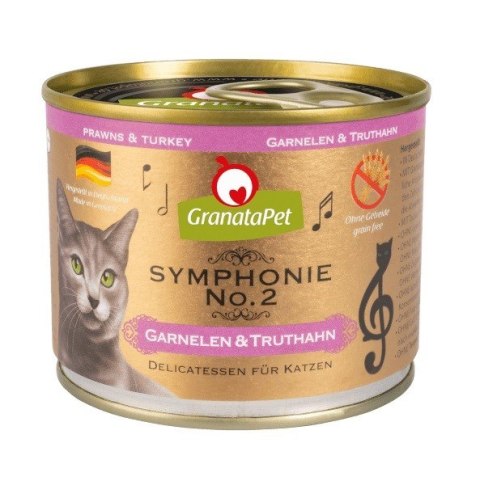 GranataPet Symphonie No.2 krewetki i indyk mokra karma dla kota 200g GranataPet Symphonie No.2 krewetki i indyk mokra karma dla kota 200g