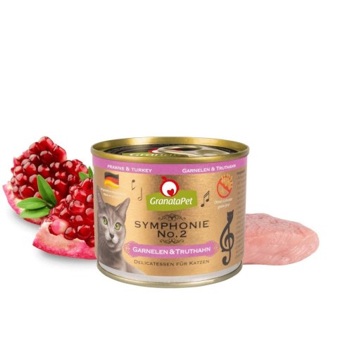 GranataPet Symphonie No.2 krewetki i indyk mokra karma dla kota 200g GranataPet Symphonie No.2 krewetki i indyk mokra karma dla kota 200g