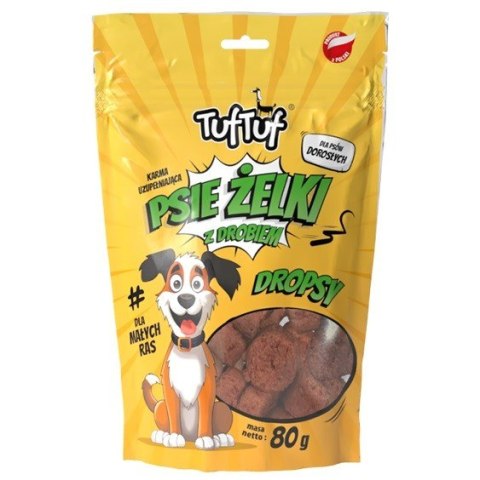 Tuf Tuf Psie żelki - dropsy drobiowe 80g Tuf Tuf Psie żelki - dropsy drobiowe 80g