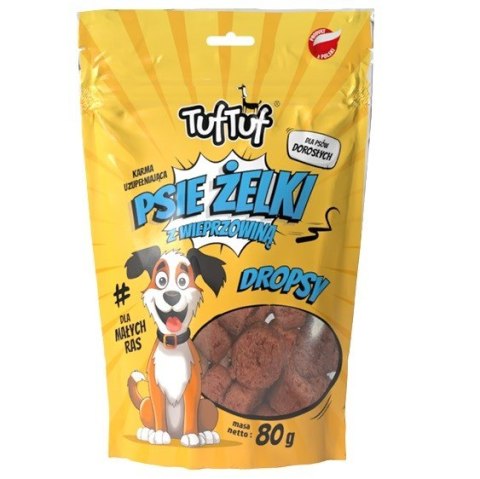 Tuf Tuf Psie żelki - dropsy wieprzowe 80g Tuf Tuf Psie żelki - dropsy wieprzowe 80g