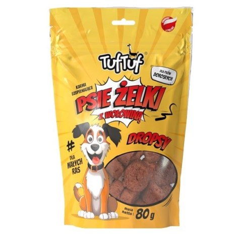 Tuf Tuf Psie żelki - dropsy wołowe 80g Tuf Tuf Psie żelki - dropsy wołowe 80g