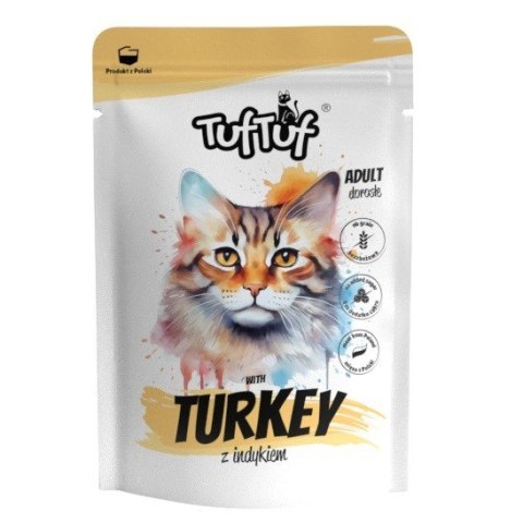 Tuf Tuf Saszetka mielonka z indykiem dla kota 300g Tuf Tuf Saszetka mielonka z indykiem dla kota 300g