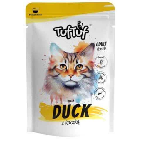 Tuf Tuf Saszetka mielonka z kaczką dla kota 100g Tuf Tuf Saszetka mielonka z kaczką dla kota 100g