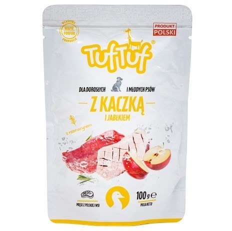 Tuf Tuf Saszetka mielonka z kaczką dla psa 100g Tuf Tuf Saszetka mielonka z kaczką dla psa 100g