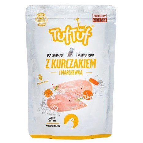 Tuf Tuf Saszetka mielonka z kurczakiem dla psa 300g Tuf Tuf Saszetka mielonka z kurczakiem dla psa 300g