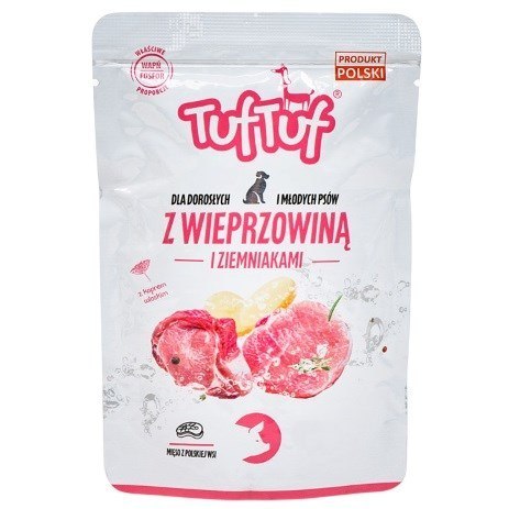 Tuf Tuf Saszetka mielonka z wieprzowiną dla psa 300g Tuf Tuf Saszetka mielonka z wieprzowiną dla psa 300g