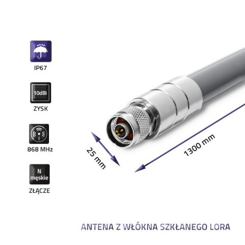 QOLTEC ANTENA LORA | 10DBI | ZEWNĘTRZNA (WYPRZEDAŻ) QOLTEC ANTENA LORA | 10DBI | ZEWNĘTRZNA (WYPRZEDAŻ)