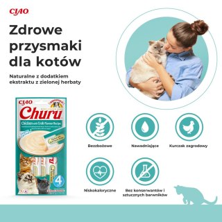 INABA Churu Kurczak z krabem - przysmak dla kota - 4x14 g