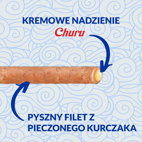 INABA Churu Rolls Tuńczyk z przegrzebkami - przysmak dla kota - 4x10 g