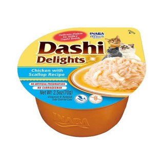 INABA DASHI DELIGHTS Kurczak Przegrzebki 70g bulion dla kota