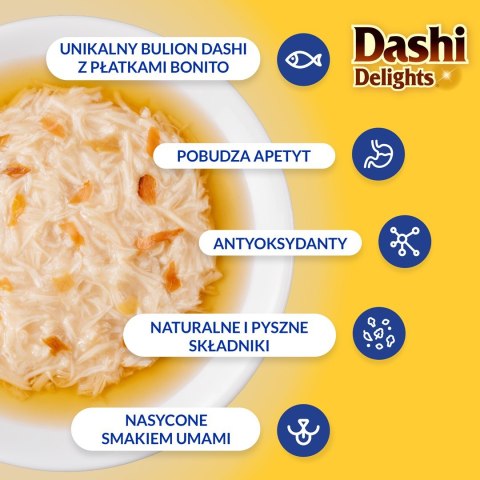 INABA DASHI DELIGHTS Kurczak Przegrzebki 70g bulion dla kota