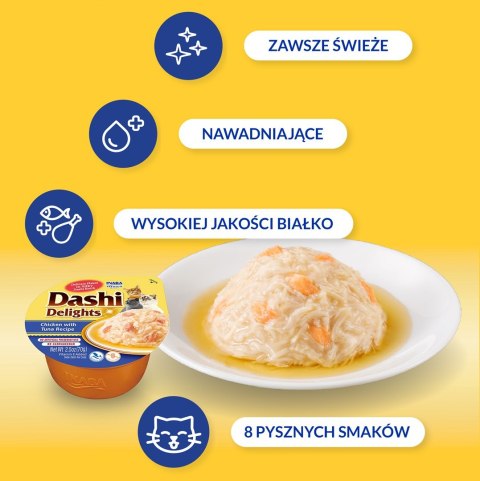 INABA DASHI DELIGHTS Kurczak Tuńczyk 70g bulion dla kota