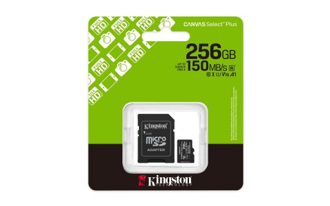 KINGSTON microSDXC 256GB Canvas Select Plus 3 + ADP KINGSTON microSDXC 256GB Canvas Select Plus 3 + ADP