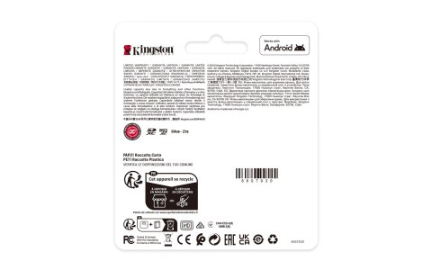 KINGSTON microSDXC 512GB Canvas Select Plus Gen3 KINGSTON microSDXC 512GB Canvas Select Plus Gen3