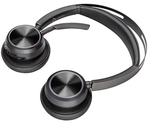 Słuchawki Poly Voyager Focus 2 UC Headset +USB-A to USB-C Cable +Charging Stand Retail Packaging