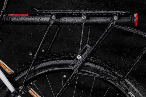 Bagażnik rowerowy Rockbros 33210004001 z półką - czarny Bagażnik rowerowy Rockbros 33210004001 z półką - czarny