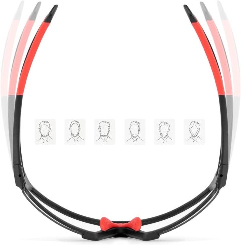 Okulary rowerowe Rockbros SP216BK fotochromowe UV400 - czarno-czerwone Okulary rowerowe Rockbros SP216BK fotochromowe UV400 - czarno-czerwone