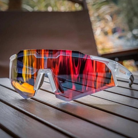 Okulary rowerowe Rockbros SP291 fotochromowe UV400 - białe Okulary rowerowe Rockbros SP291 fotochromowe UV400 - białe