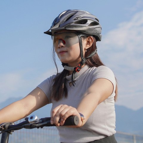Okulary rowerowe Rockbros polaryzacyjne z ochroną UV i wkładką korekcyjną - szare Okulary rowerowe Rockbros polaryzacyjne z ochroną UV i wkładką korekcyjną - szare
