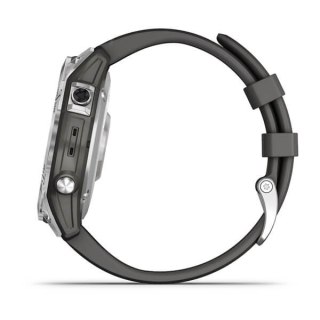Zegarek Garmin Fenix 7 Standard Edition (47 mm) Silver / Graphite Band (WYPRZEDAŻ)