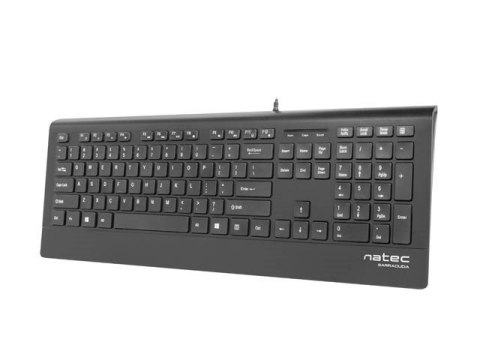 Klawiatura membranowa NATEC Barracuda NKL-0876 (USB 2.0; (US); kolor czarny) Klawiatura membranowa NATEC Barracuda NKL-0876 (USB 2.0; (US); kolor czarny)