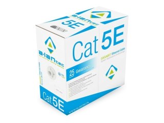 Alantec Kabel U/UTP kat.5e, sieciowy, LSOH, Eca 4x2x24 AWG, 1Gb/s, 250 MHz, szary, 305m (KIU5LSOH305)