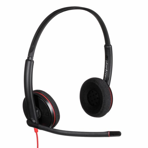Słuchawki Poly Blackwire 3220 Stereo Wired Headset, USB-C, USB-C/A Adapter (Bulk), Black Słuchawki Poly Blackwire 3220 Stereo Wired Headset, USB-C, USB-C/A Adapter (Bulk), Black