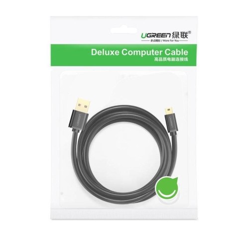 Ugreen kabel USB - mini USB 480 Mbps 3 m US132 (czarny)