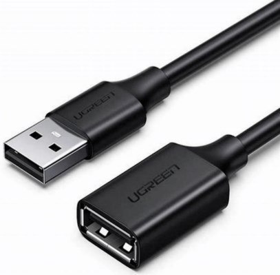 Ugreen przewód przejściówka USB(żeński) - USB (męski) 2m (czarny) Ugreen przewód przejściówka USB(żeński) - USB (męski) 2m (czarny)