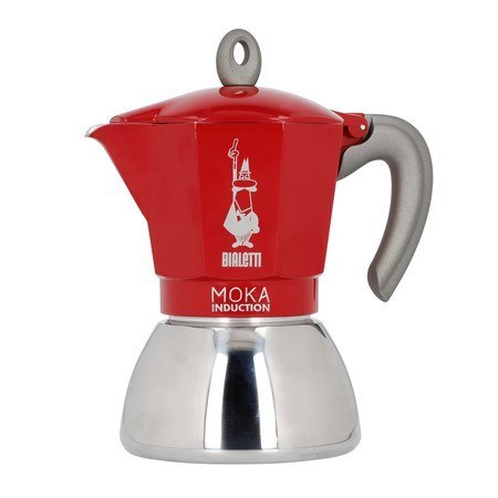 Bialetti kawiarka New Moka Induction 4tz czerwona Bialetti kawiarka New Moka Induction 4tz czerwona