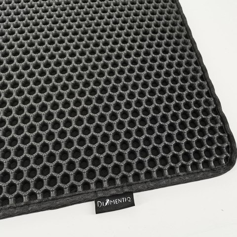 DIAMENTIQ Mata pod kuwetę Czarny prostokąt 40x50 DIAMENTIQ Mata pod kuwetę Czarny prostokąt 40x50