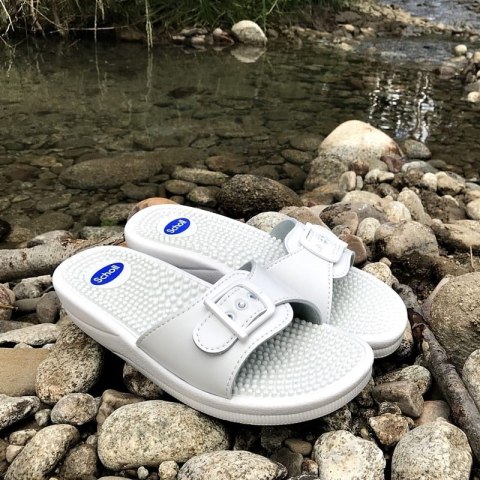 Damskie klapki Scholl new massage BIAŁY 39 Damskie klapki Scholl new massage BIAŁY 39