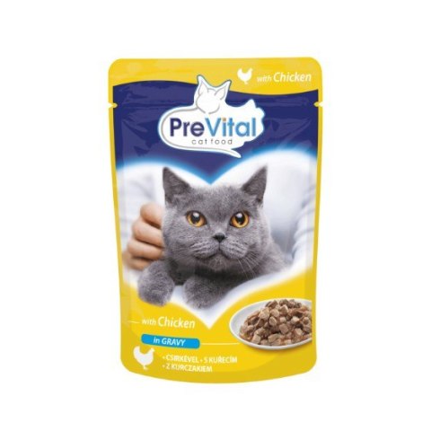 PREVITAL kurczak w sosie dla kotów 100g PREVITAL kurczak w sosie dla kotów 100g