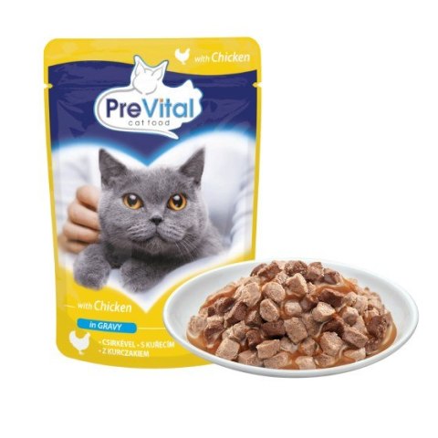 PREVITAL kurczak w sosie dla kotów 100g PREVITAL kurczak w sosie dla kotów 100g