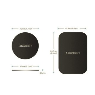 Ugreen płytki metalowe do uchwytów magnetycznych na telefon 2szt. LP123 (czarne)
