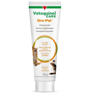 Vetoquinol Uro-Pet pasta zakwaszająca mocz dla psów i kotów 120g