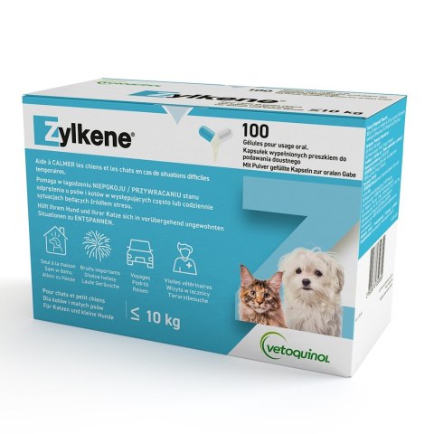 Vetoquinol Zylkene tabletki uspokajające dla psa i kota 75mg 10tab Vetoquinol Zylkene tabletki uspokajające dla psa i kota 75mg 10tab