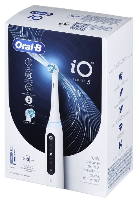 Braun Oral-B Szczoteczka elektryczn iO5 Quite White (WYPRZEDAŻ) Braun Oral-B Szczoteczka elektryczn iO5 Quite White (WYPRZEDAŻ)