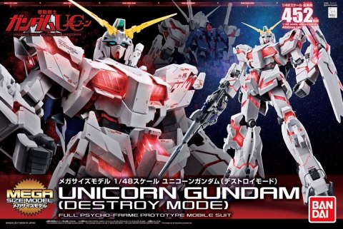 Figurka kolekcjonerska BANDAI MSM 1/48 UNICORN GUNDAM DESTROY MODE Figurka kolekcjonerska BANDAI MSM 1/48 UNICORN GUNDAM DESTROY MODE