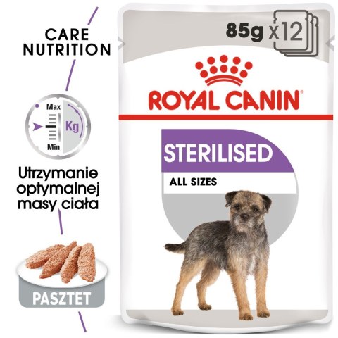 ROYAL CANIN CCN Sterilised Loaf - mokra karma dla psa dorosłego - 12x85 g