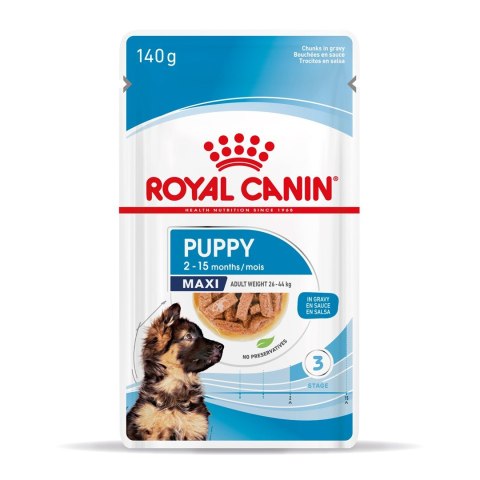 ROYAL CANIN SHN Maxi Puppy w sosie - mokra karma dla szczeniąt - 10x140 g