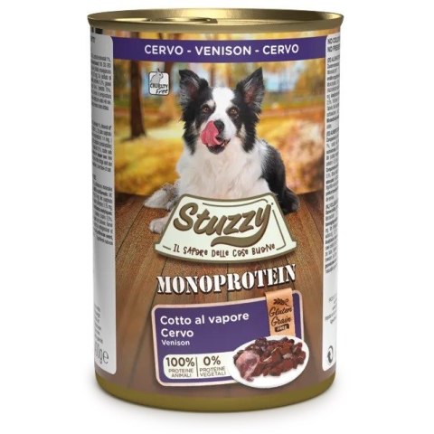 STUZZY dla psów Monoprotein Dziczyzna 400g STUZZY dla psów Monoprotein Dziczyzna 400g