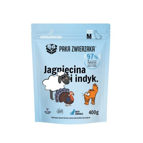 Paka Zwierzaka Jagnięcina z indykiem "M" 400g