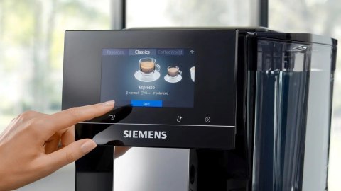 Ekspres ciśnieniowy Siemens TP713RO9 EQ700 (czarny; 19 barów)