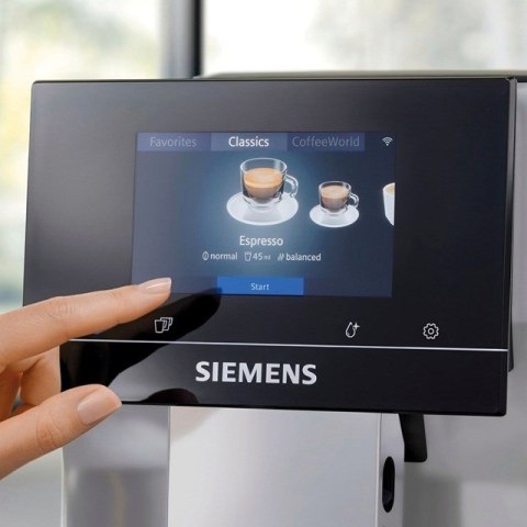 Ekspres ciśnieniowy Siemens TP715R07 EQ700 (czarny; 19 barów)