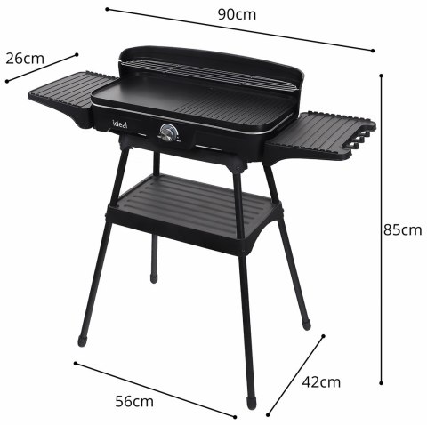 ELDOM GRILL ELEKTRYCZNY WOLNOSTOJĄCY 2W1 (WYPRZEDAŻ)