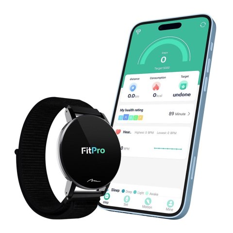 MEDIA-TECH SMARTBAND THAITI, MONITORING CIŚNIENIA KRWI, PULSU ORAZ INNYCH PARAMETRÓW, DWA PASKI NYLONOWE W ZESTAWIE MT871 (WYPRZ