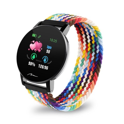 MEDIA-TECH SMARTBAND THAITI, MONITORING CIŚNIENIA KRWI, PULSU ORAZ INNYCH PARAMETRÓW, DWA PASKI NYLONOWE W ZESTAWIE MT871 (WYPRZ