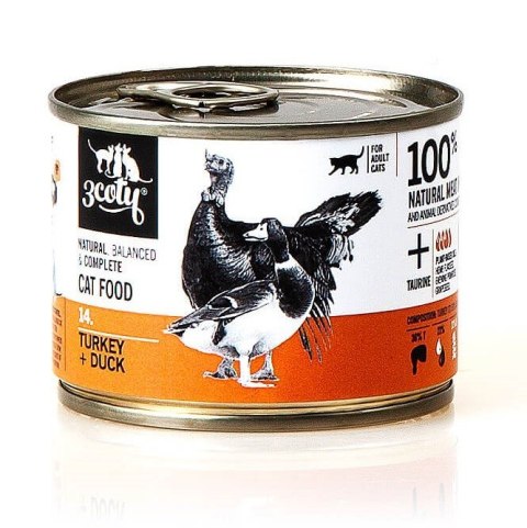3Coty TURKEY + DUCK for Adult cats 180g 3Coty TURKEY + DUCK for Adult cats 180g